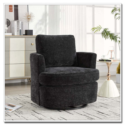 Chaise pivotante en chenille