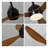 52 Inch Ceiling Fan with Lights, Quiet DC Motor Reversible Ceiling Fan with Remote Control, 6 Speed Matte Black Walnut Ceiling Fan for Living Room Bedroom Indoor - Contemporary Farmhouse Style-122097402