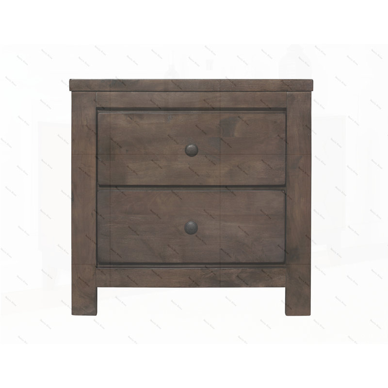 Table de chevet 2 tiroirs Verna Brown