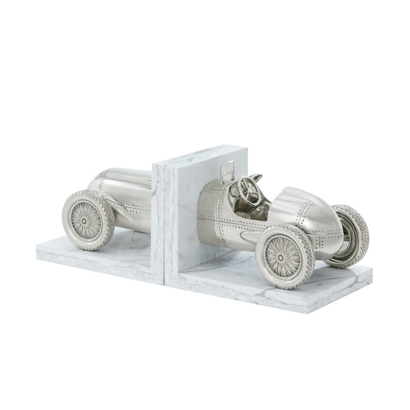 Bookshelf Racer, Gray/Nickel Plated