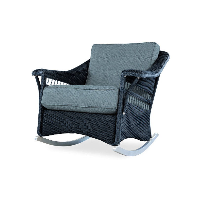 Nantucket Outdoor Rocker Chair, Demo Skyway, Ebony