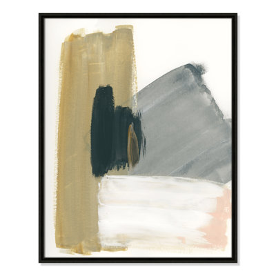 Marble Block Symmetry II by - Floater Frame Print on Canvas