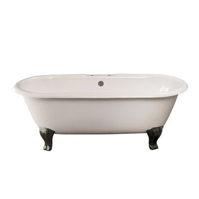 P1116 Como Cast Iron with 5.5' Double Ended Deco Leg Tub and 7" Faucet Holes