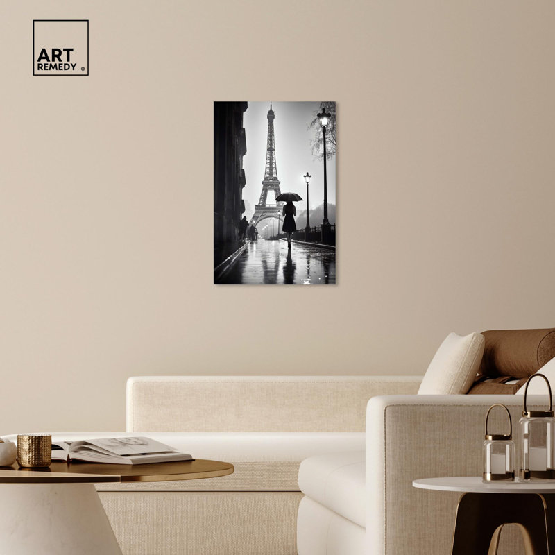 «Stroll In Paris Canvas» par Art Remedy, Toile tendue, H 36 po x l 24 po