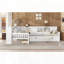 Lit plateforme en L avec lit gigogne, tiroirs de rangement et tablettes-1098921415