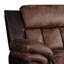 Fauteuil inclinable Jaylen caramel et espresso