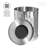 Oggi Prep 1 Gal. Stainless Steel Indoor Kitchen Composter with Latching Lid