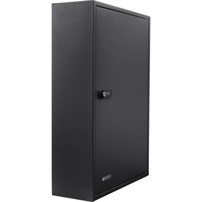 Armoire à clés grise en acier avec serrure - Capacité de 200, réglable, fixée au mur, étiquettes colorées pour une utilisation pratique 200 Recherche rapide