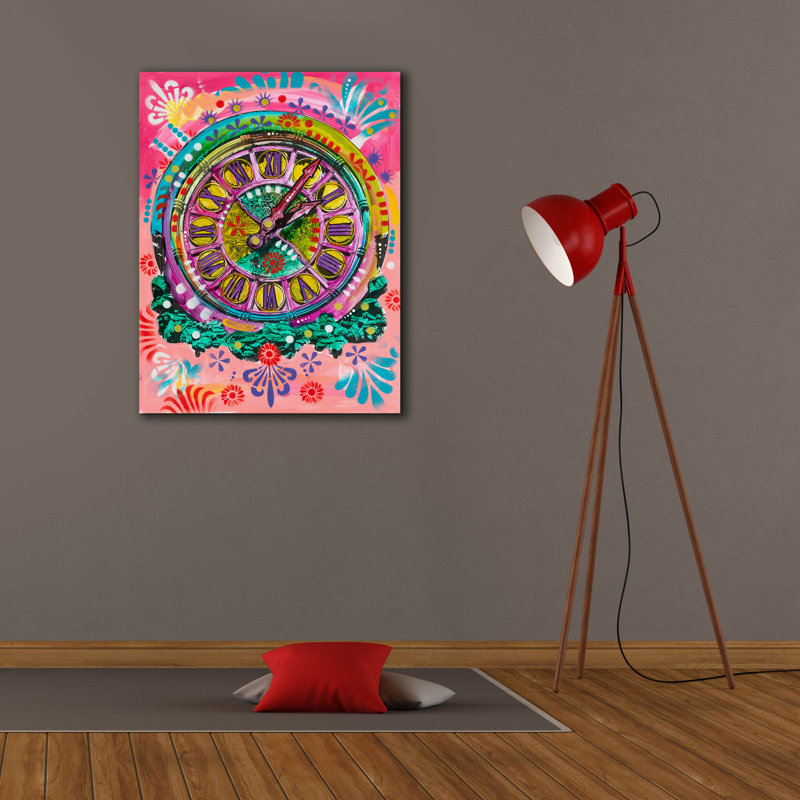  «Grandfather Horloge» par Dean Russo, art mural sur toile, 26 po x 34 po, H 34 po x l 26 po