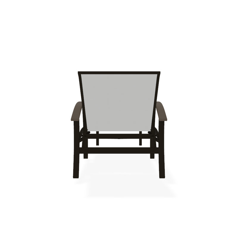 Belle Isle Outdoor Chaise Lounge, White 6D Sunbrella®, Desert P60, Textured Beachwood