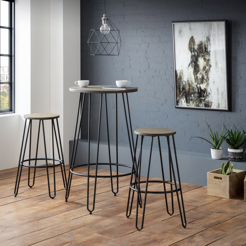 Knisely Counter Stool with Metal Frame