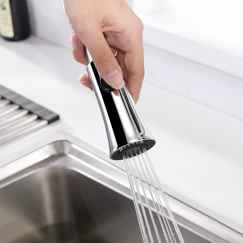 Pull Down Single Handle Kitchen Faucet, Chrome