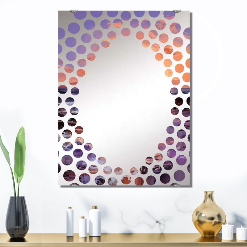 Chimeka - Grand miroir mural Coastal Sunset MIR133009, 32 po x 24 po