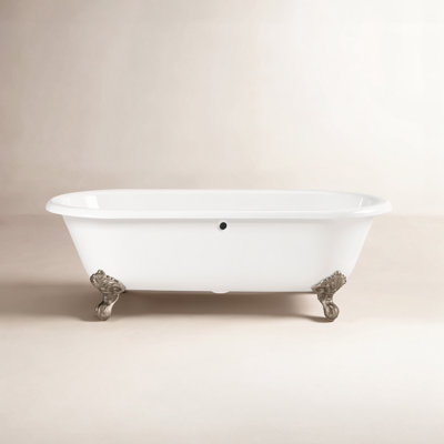 Kristin 70" Clawfoot Cast Iron Bathtub