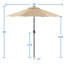 Parasol de marché Bucci-1259527872