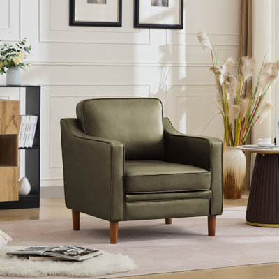 Chaise en similicuir souple moderne l 32 po Azriah