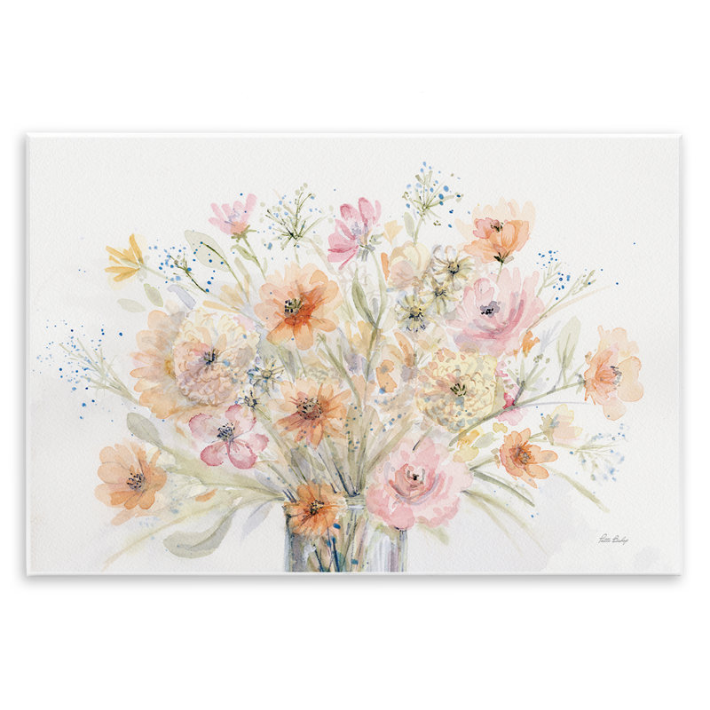 «Blush Pink Bouquet» par Patti Bishop, H 10 po x l 15 po