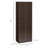 Storage Cabinet With Movable Shelves, Soft Close Doors, Coffee
