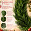 Lifelike Real Touch Christmas Cedar Garland, Artificial Greenery Garland, Farmhouse Holiday Mantel Decoration, Indoor Stair Railing Greenery Decor-1576934390