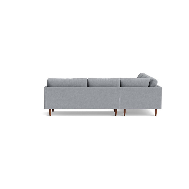 Skinny Fat Sectional, Left Hand Facing, Performance Weave - Zinc