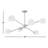 Willow 6 - Light Sputnik Modern Linear Chandelier-66310791-66310792
