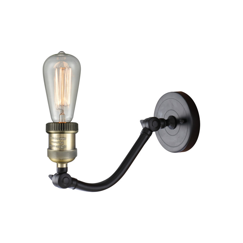 Applique murale 1 lumière 8 po Bell, Clair, Chrome poli, Ampoule incandescente rétro 60 watts