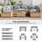 Briara 8 - Person Modular Patio Conversation Set with Cushions-1935883242