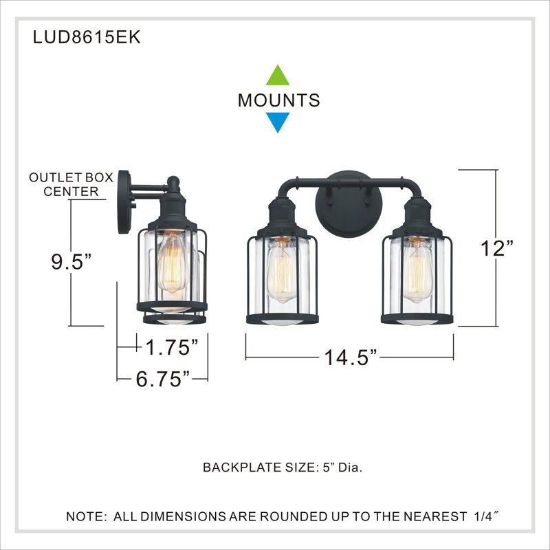 Leyden 2 - Light Dimmable Vanity Light