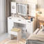 Safta Makeup Vanity with LED Mirror and Built-in Outlets-297350528