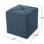 Tissu bleu marine - option de siège carré cubique supplémentaire disponible en H 17 po x l 16,5 po sans siège d'assemblage et espace de détente 17 po 16,5 po