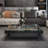 Square marble suspended coffee table-1638959753