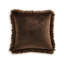 Ensemble de coussins décoratifs de 4 po, 20 po, en fausse fourrure de polyester, brun texturé moelleux
