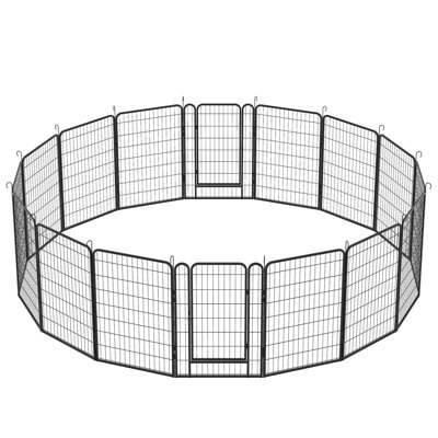 16 Panels Heavy Duty Metal Playpen With Door