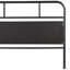 Lit de jour simple en métal avec lit gigogne intégré pour une chambre à coucher confortable