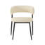 Chaise en cuir crème végétalien