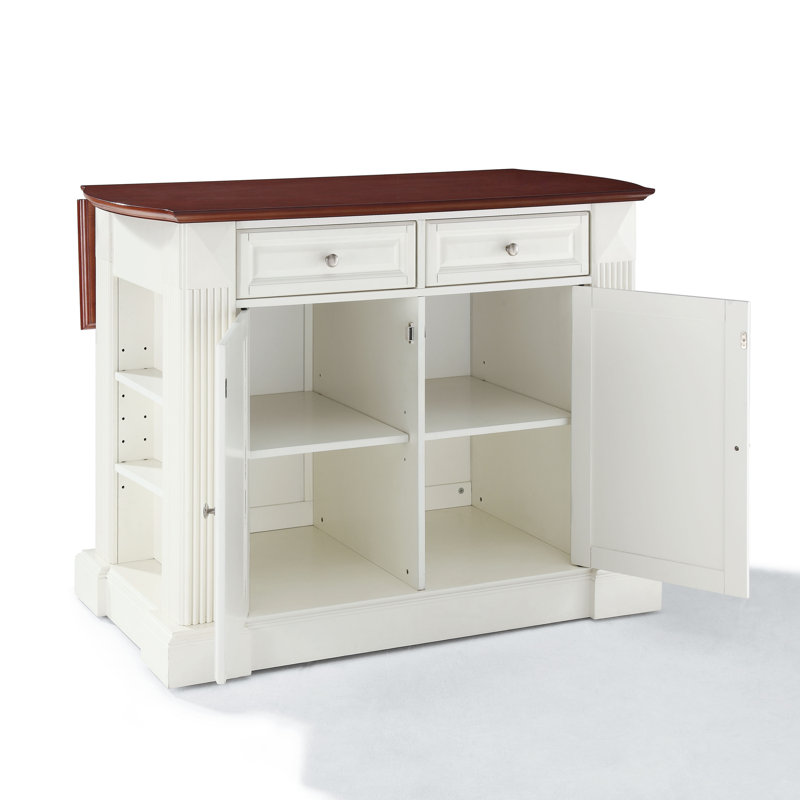 Diamondback Kitchen Island, White