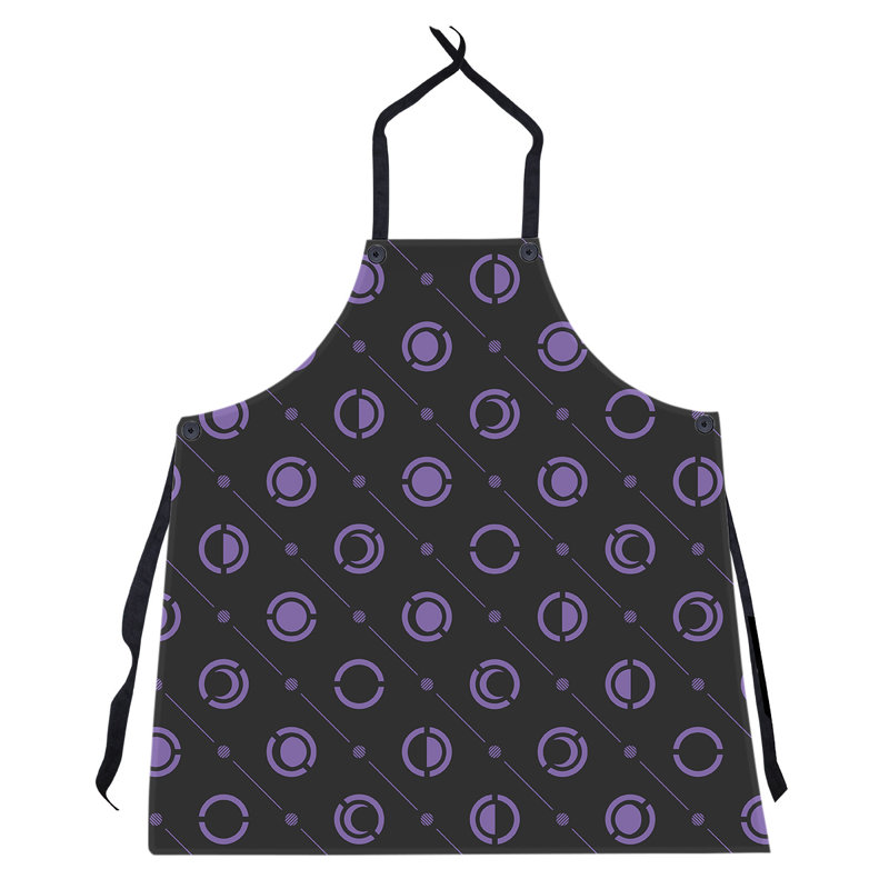 Skeffingt Bib Apron, Black/Purple