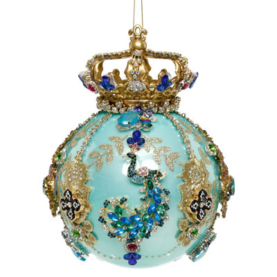 Crown Jewels Ornament, Turquoise - 7 Inches