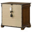 Table de chevet 3 tiroirs Garland cerise brune