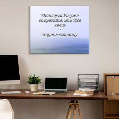 Artsy Quote By Eugene Ormandy Gallery Wrapped Canvas