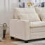 Canapé modulaire en chenille 99 po Kamanda avec repose-pieds et coussins de dossier Kamanda-118568669