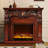 Solid Wood Freestanding Fireplace-1266636008