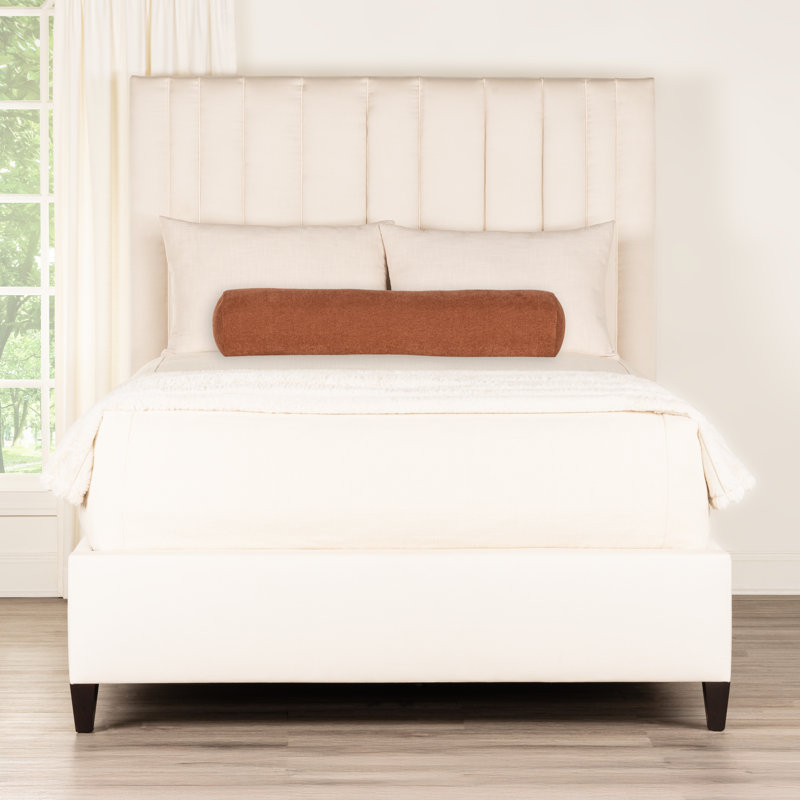 Coussin décoratif Cascade Getty, Traversin H 8 po x l 39 po, Orange