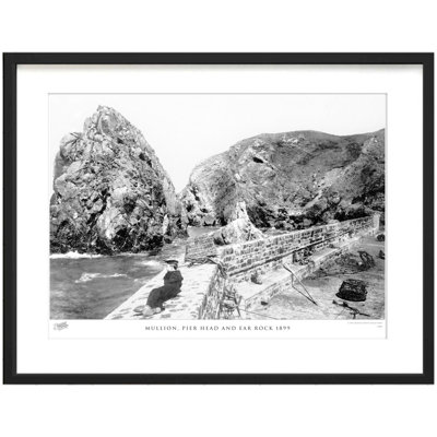 Mullion, Pier Head And Ear Rock 1899 - Single Picture Frame Print