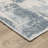 Michalski Textural Distressed Abstract Blue/ Ivory Hand-made Area Rug-1573843617