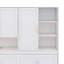 Lit escamotable simple à économie d'espace avec armoire de rangement et cadre de lit pliable multifonctionnel avec éclairage et connecteurs USB-1934453468