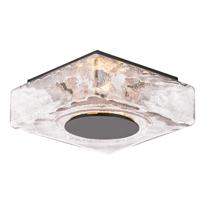 Cuboid Glass LED Flush Mount, 4000K