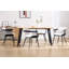Modern upholstered dining chairs with back and armrests, with metal frame, for dining room / living room-575986380-575986381