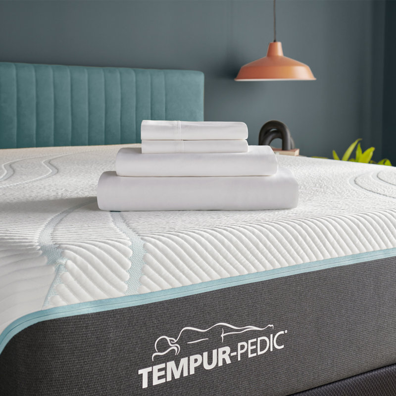 Tempur-Classic Cotton Sheet Set, Cool Gray, Queen Sheet Set + 1 Fitted Sheet + 2 Pillowcases