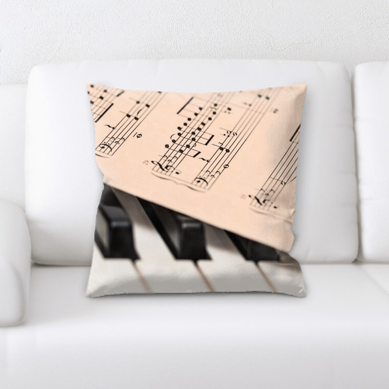 Coussin décoratif piano